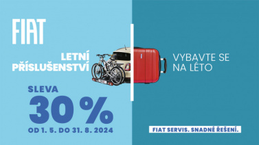 Originální příslušenství Fiat a Jeep se slevou 30 %